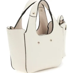 Guess Helina Tote Handbag with Detachable Strap in White