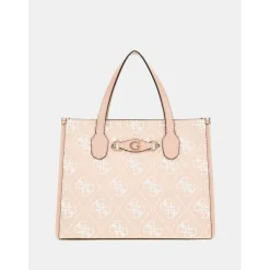 Guess Izzy 4G Logo Tote in Brown