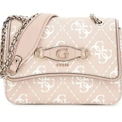 Guess Izzy 4G Mini Crossbody with Detachable Strap in Pink