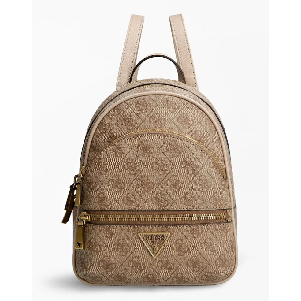 Guess Manhattan Backpack with Detachable Strap in Brown