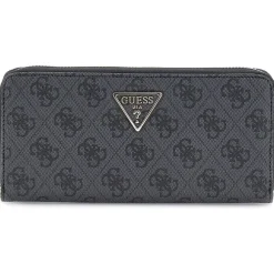Guess Zip Around Wallet in Black