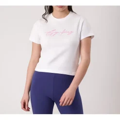 Gym King Script Jry Tee in White