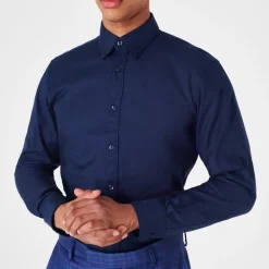 Haines and Bonner Tailored Oxford Shirt in Blue