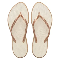 Havaianas Slim Flip Flops Open Toe Sandals in Beige