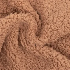 Hello World Bear Borg Hooded Teddy Jacket in Brown