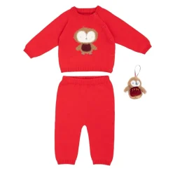 Hello World Robin Clothing Set Babies in Red