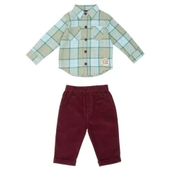 Hello World W B Chk Shrt S in Multi