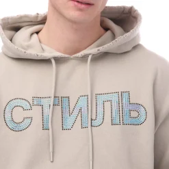 Heron Preston CTNMB Hoodie in Grey blue