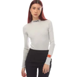 Heron Preston CTNMB Long-Sleeve Knitted Bodysuit in Light Blue