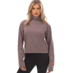 Heron Preston CTNMB Long-Sleeve Rollneck T-Shirt in Grey White