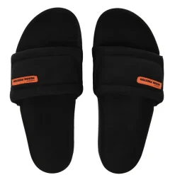 Heron Preston Fabric Sliders in Black