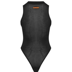 Heron Preston High Neck Slim Fit Sleeveless Bodysuit in Black