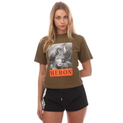 Heron Preston HPNY BW T-Shirt in olive