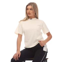 Heron Preston HPNY Embroidered T-Shirt in White Black