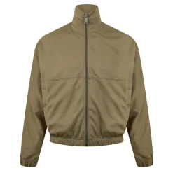 Heron Preston Mock Neck Logo Athletic Sweatshirt in Green