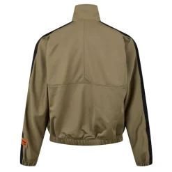 Heron Preston Mock Neck Logo Athletic Sweatshirt in Green