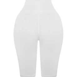 Honeyz HW Slim Fit Biking Shorts in White