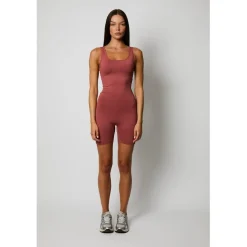 Honeyz Signature Sleeveless Scoop Neck Playsuit in Brown