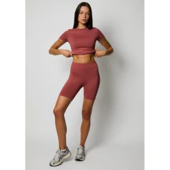 Honeyz Signature Slim Fit Biking Shorts in Brown