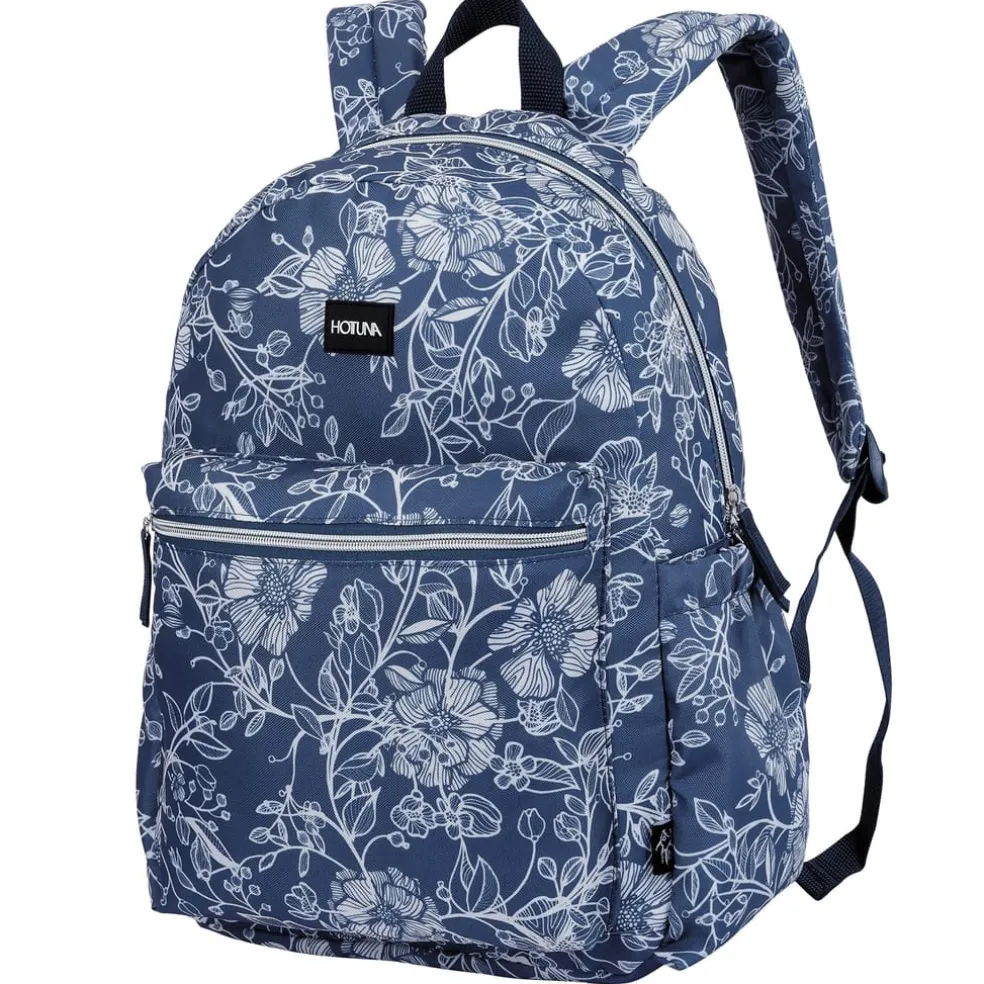 Hot Tuna Floral Backpack Adults in Blue