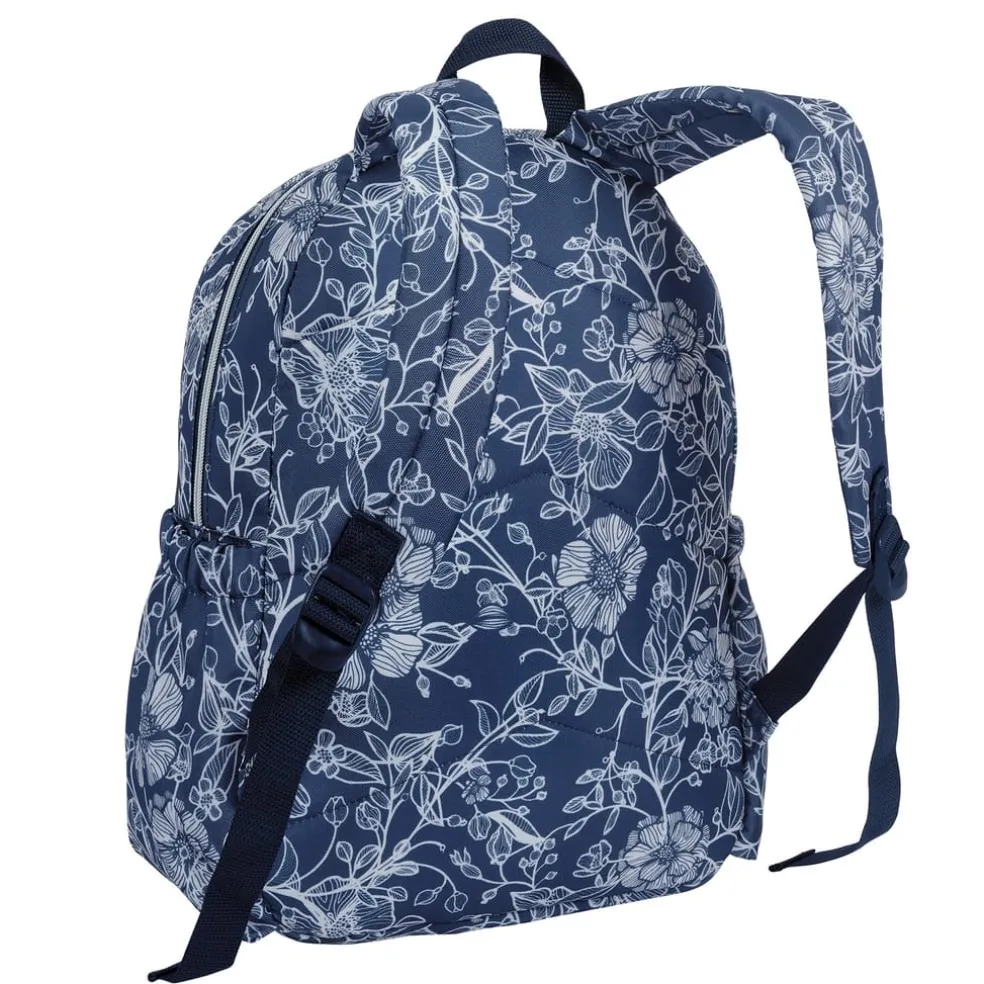 Hot Tuna Floral Backpack Adults in Blue