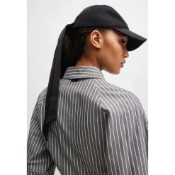 Hugo Ally Bow Baseball Cap in Black