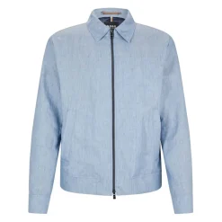 Hugo Boss T-Heston-Wing Slim Fit Jacket in Light Blue