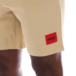 Hugo Diz222 Logo Shorts in Beige