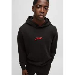 Hugo Dlogolong Hoodie in Black