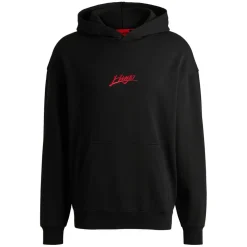 Hugo Dlogolong Hoodie in Black