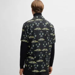 Hugo Ellino 70s Film Graphics Shirt in Black