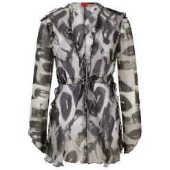 Hugo Etheria Regular-Fit Blouse in Multi colour