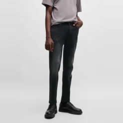 Hugo Five Pocket Design Slim Jeans in Black