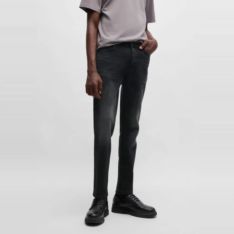 Hugo Five Pocket Design Slim Jeans in Black