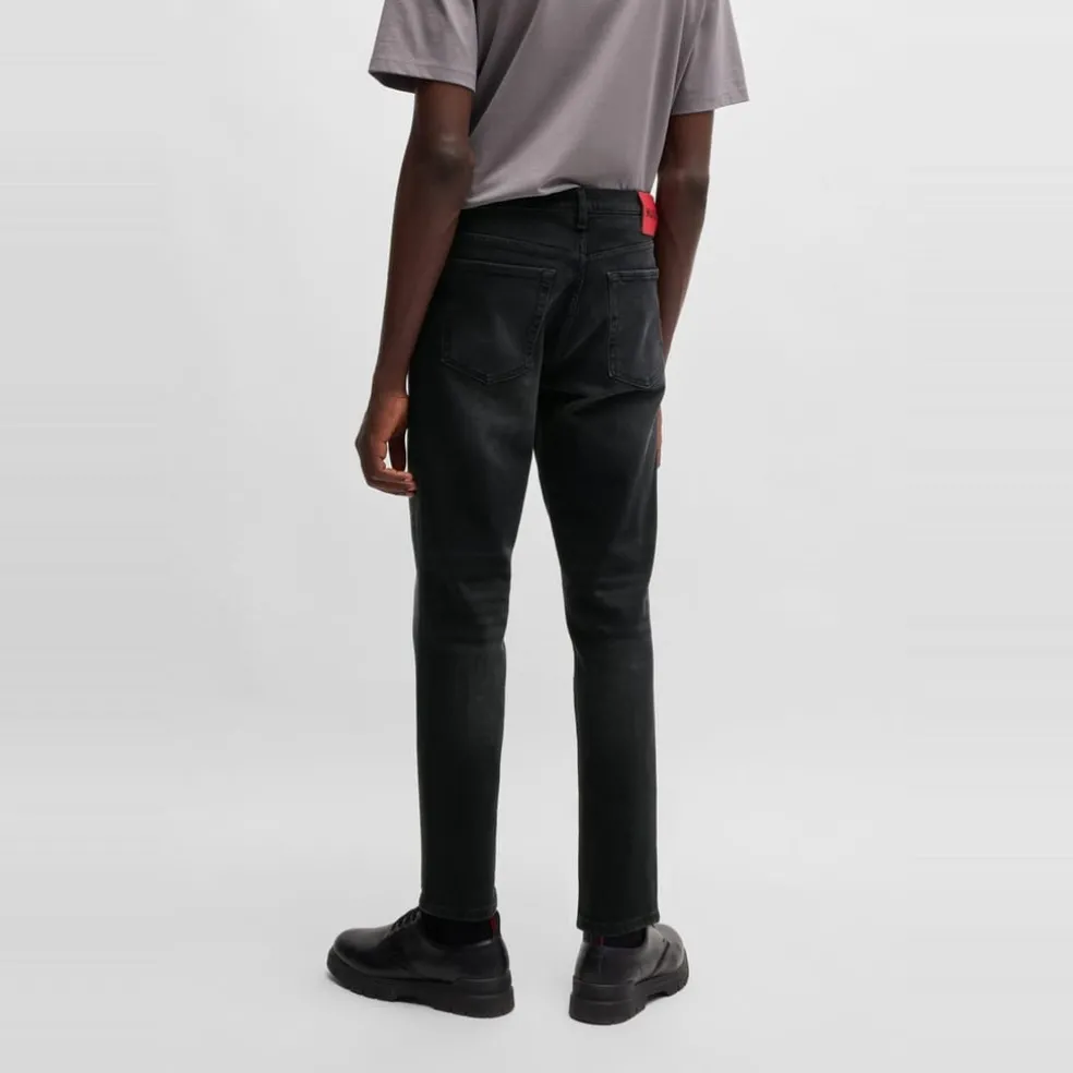 Hugo Five Pocket Design Slim Jeans in Black