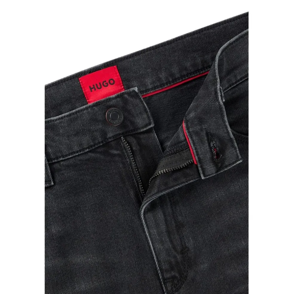 Hugo Five Pocket Design Slim Jeans in Black