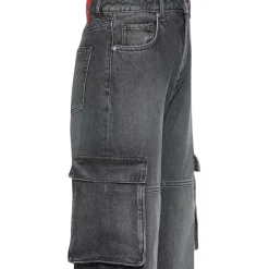 Hugo Galese Cargo Washed Jeans in Grey