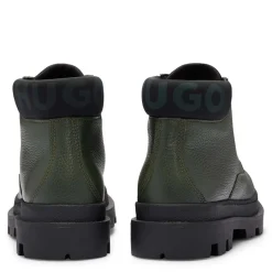 Hugo Graham Half Boots in Green