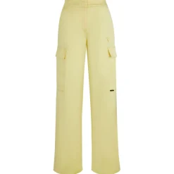 Hugo Hakila-1 Relaxed-Fit Cargo Trousers in Yellow