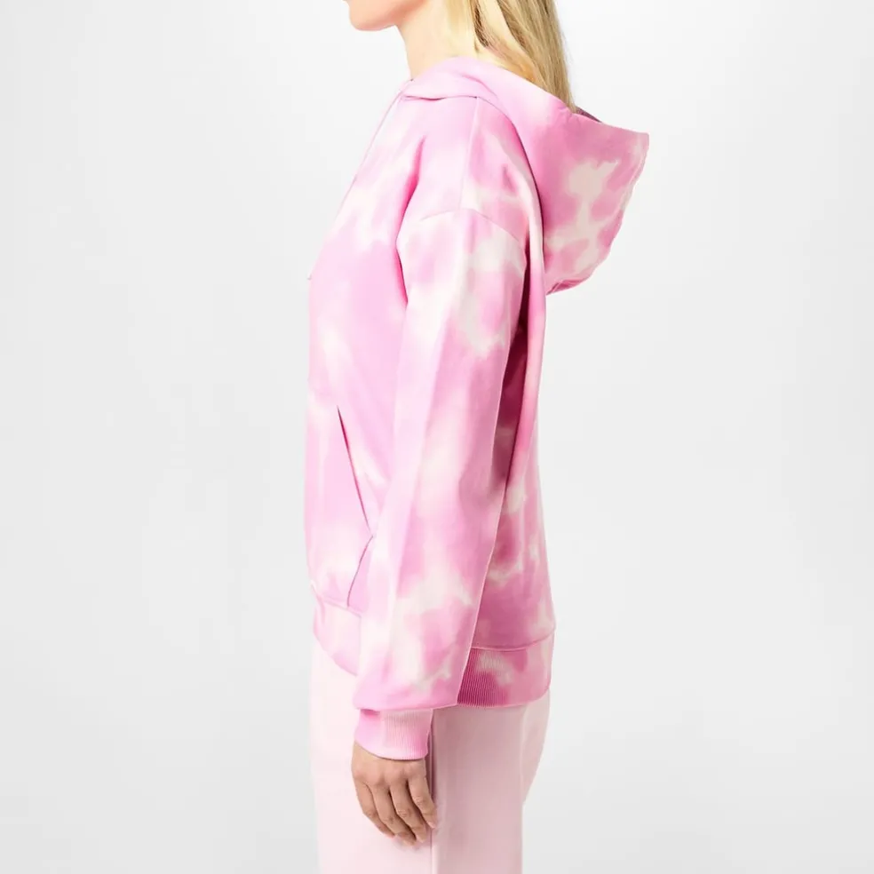 Hugo Hooded Relaxed Fit Long Sleeve Sweatshirt in Pink