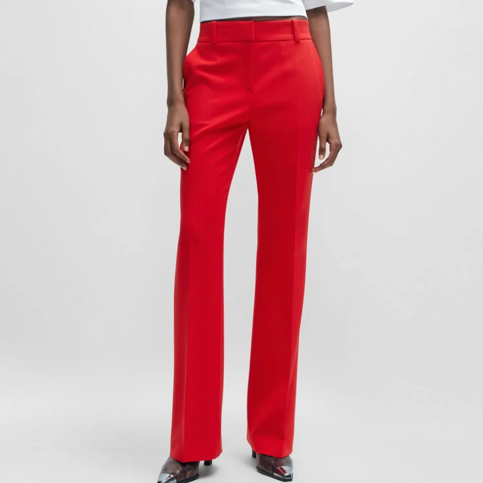 Hugo Hovani Regular-Fit Trousers in Red