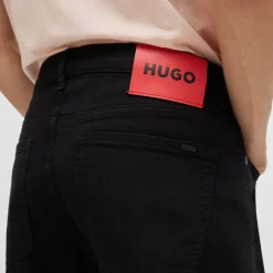 Hugo Hugo 634 Tapered-Fit Jeans in Black