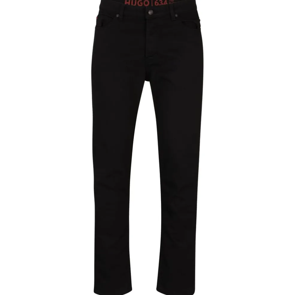 Hugo Hugo 634 Tapered-Fit Jeans in Black