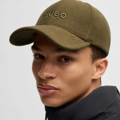 Hugo Jake-FL Fleece Cap in Beige