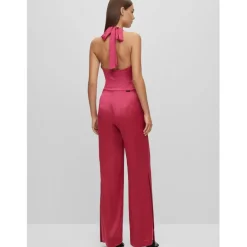 Hugo Kapagna-1 Satin Jumpsuit in Pink