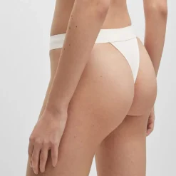 Hugo Logo Waistband Thong in Natural