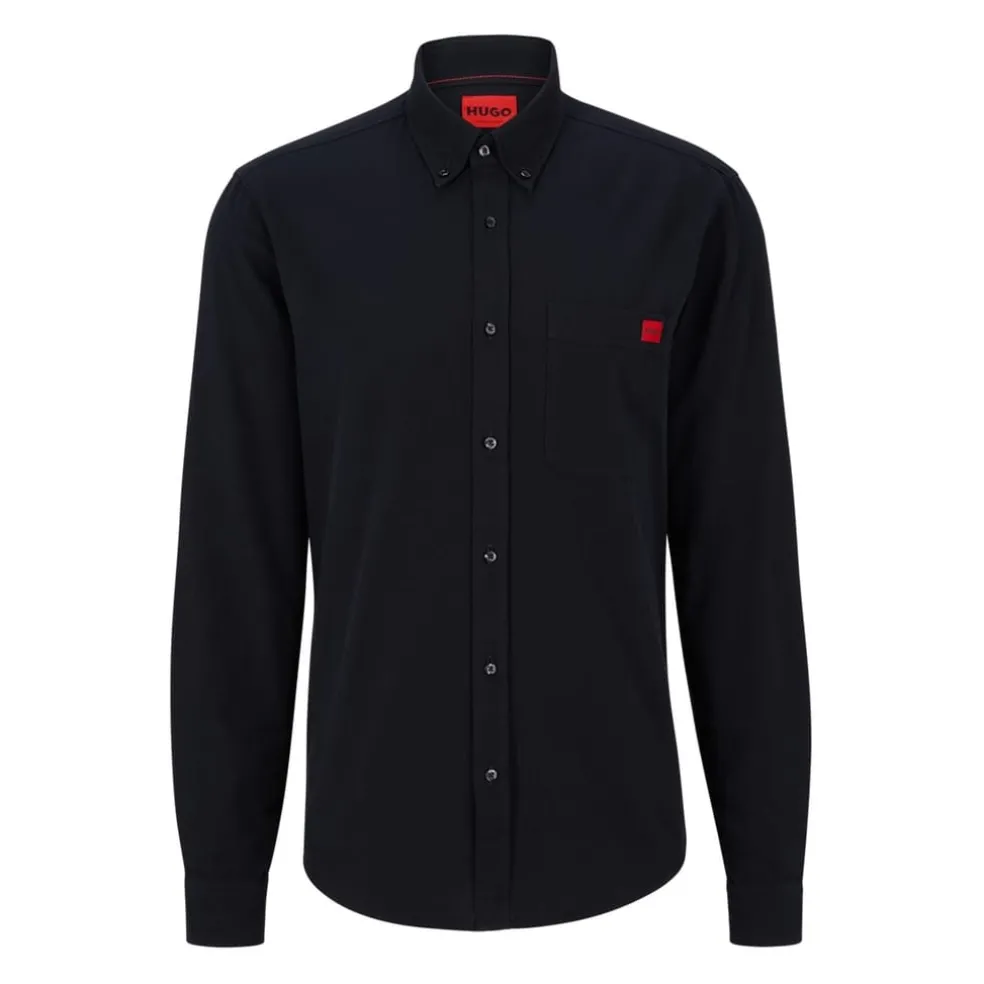 Hugo Long Sleeve Shirt in Black