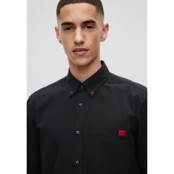 Hugo Long Sleeve Shirt in Black