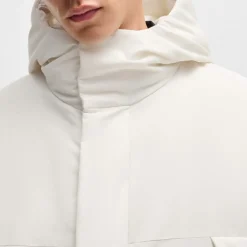 Hugo Mandev Water Repellent Parka Jacket in Natural