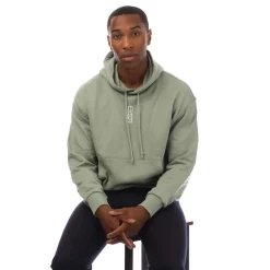 Hugo Mens Diushi Hooded Sweatshirt in Green